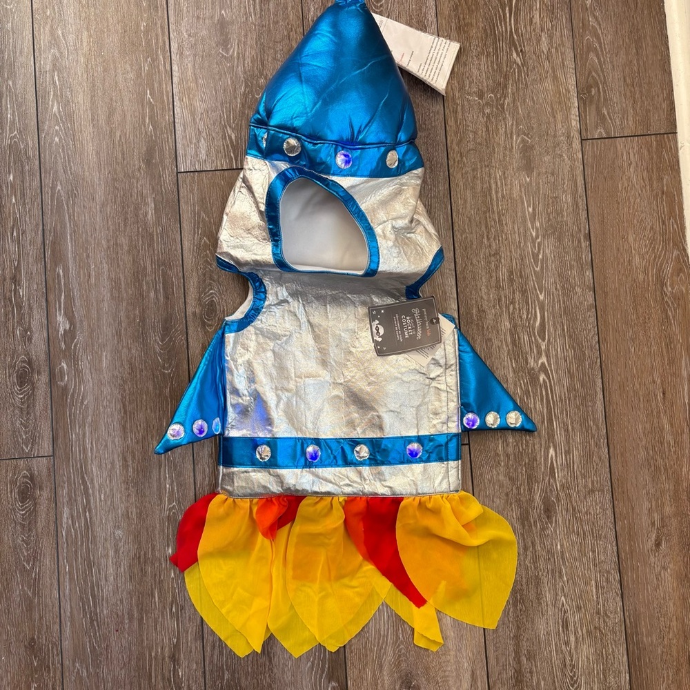 🚀 Pottery Barn Kids Light-Up Rocket Ship Halloween Costume 2T NWT - Picture 3 of 10